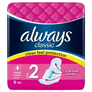 [59459] Always Classic 9ct/16 Maxi Pink Size 2