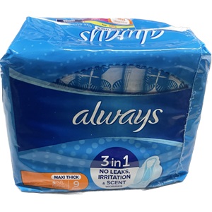 [68011] Always Maxi Thick 9ct 3in1 Normal Size 1