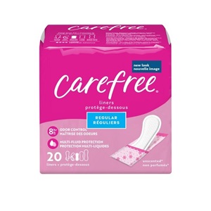 [6990] Carefree Regular liners 20ct