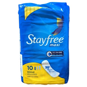 [7032] STAYFREE Maxi Pads 12/10ct Regular