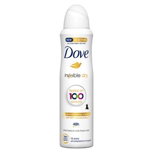[94252] Dove Spray Invisible Dry 150ml 6pk