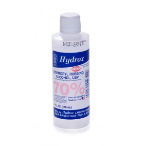 [12342] Hydrox Rubbing Alcohol 70% 4oz Clear