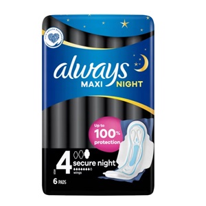 [38258] Always Classic 6ct  Maxi Sec. Night Size 4