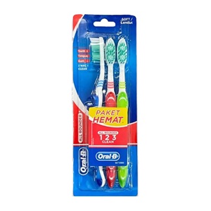 [3856] Oral-B TB 123 Rounder Soft 3ct 12pk
