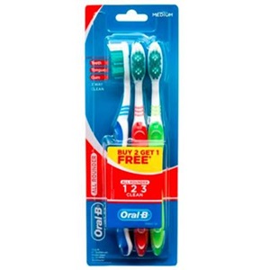 [03900] Oral-B TB 123 Rounder Med. 3ct 12pk