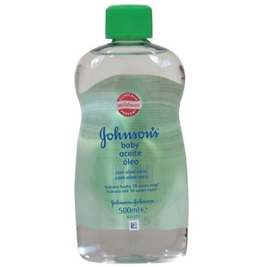 [40408] J&J BABY OIL W/ALOE 12/500 ML