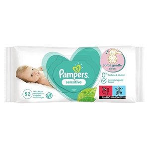 [41391] Pampers BABY WIPES SENSITIVE 52pcs