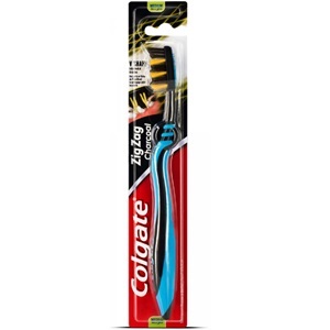 [57182] Colgate TB Zig Zag Charcoal Med. 12pk